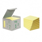 Haftnotiz Post-it 76x76mm gelb Recycling 6 x 100Bl