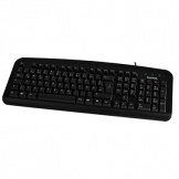 Tastatur Basic Keyboard USB schwarz  schwarz, USB