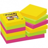 Haftnotiz Post-it 48x48mm ultragelb, -blau,