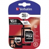 Speicherkarte microSDHC 16GB Class10 inkl. Adapter