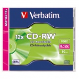 CD-RW 700MB 8-12f HighSpeed 80min Rewritable 10St.