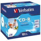 CD-ROM 700MB 52fachsilber/blau 80min 10 St.